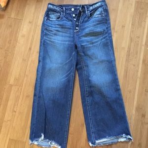 American Eagle cropped flare jeans.